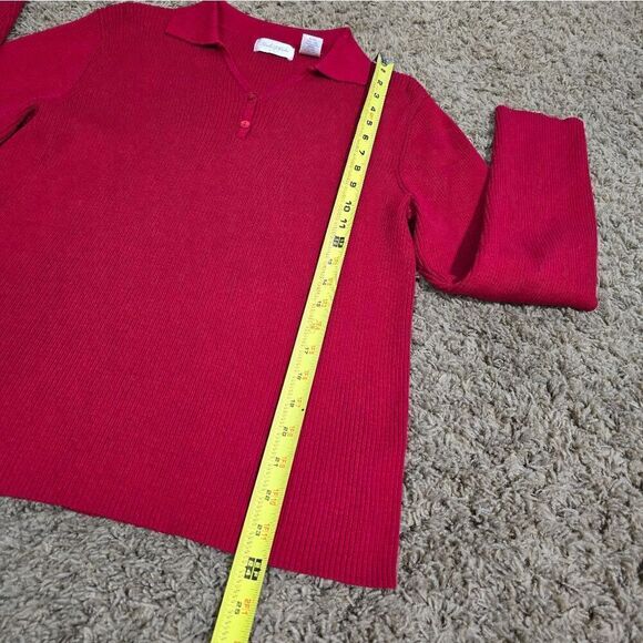 🌿"Studio Works" sweater/long sleeve top,ribbed. size M/L. - Picture 8 of 13